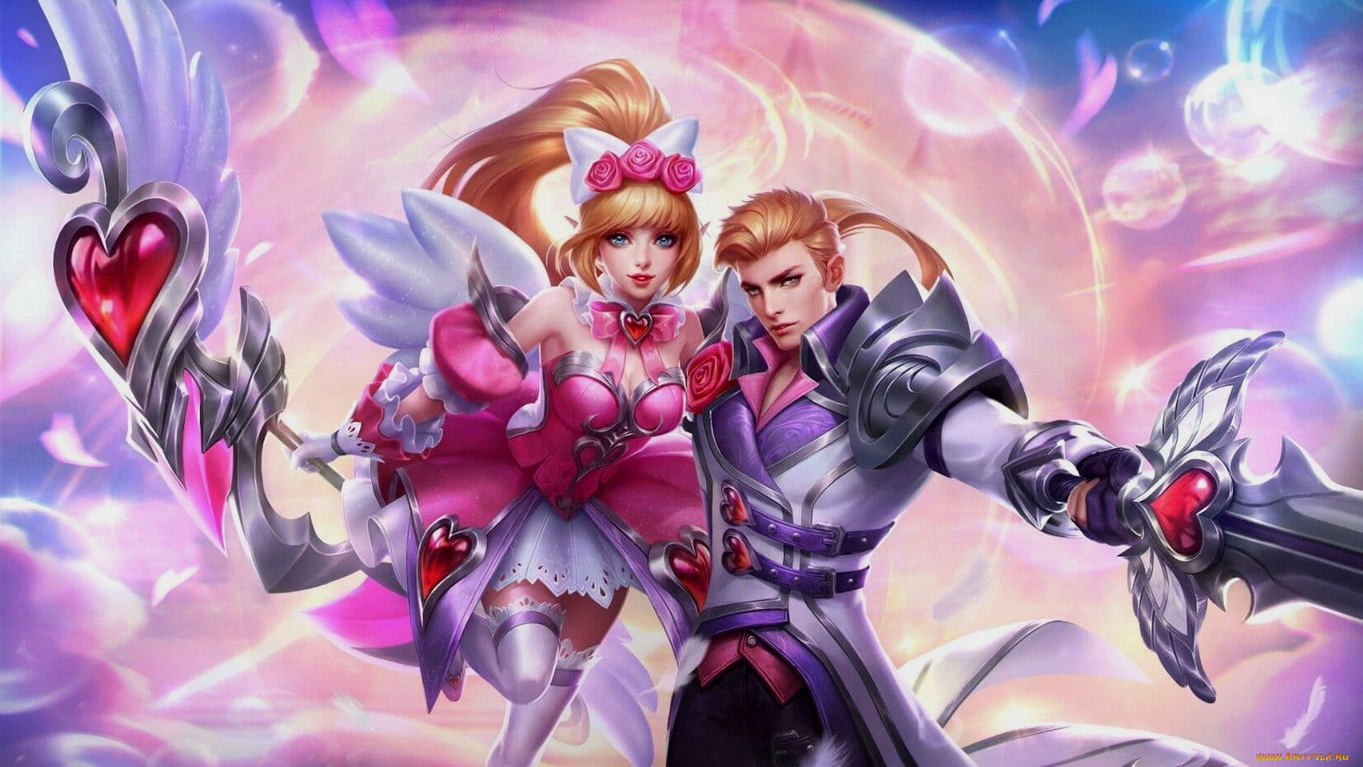 Обои Mobile Legends Видео Игры Mobile Legends: Bang Bang, обои для рабочего  стола, фотографии mobile legends, видео игры, bang bang, двое, азия, меч  Обои для рабочего стола, скачать обои картинки заставки на